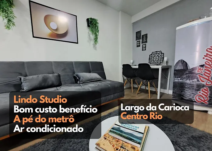 Lindo Studio Largo da Carioca Metrô VLT Lapa Rio de Janeiro